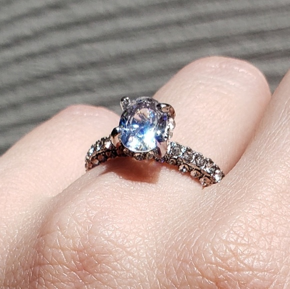 Charm full zircon crystal engagement ring (size 6) - Picture 5 of 6
